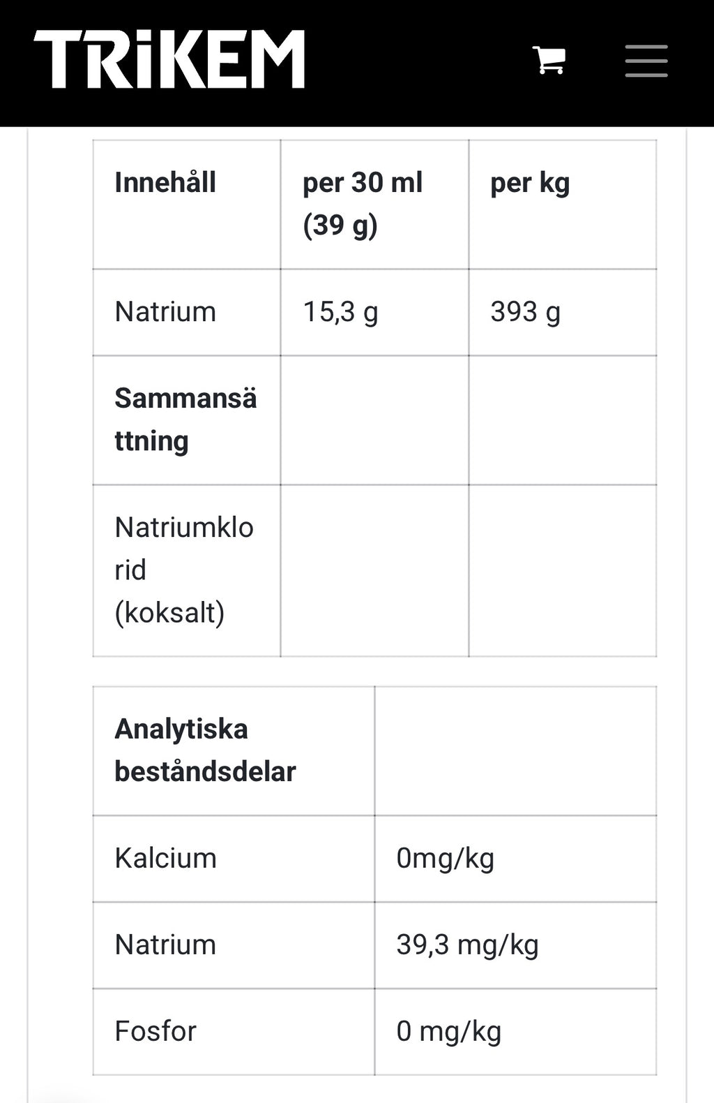 Trikem Salt 6000 g