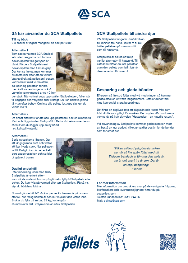 SCA Stallpellets 14 kg